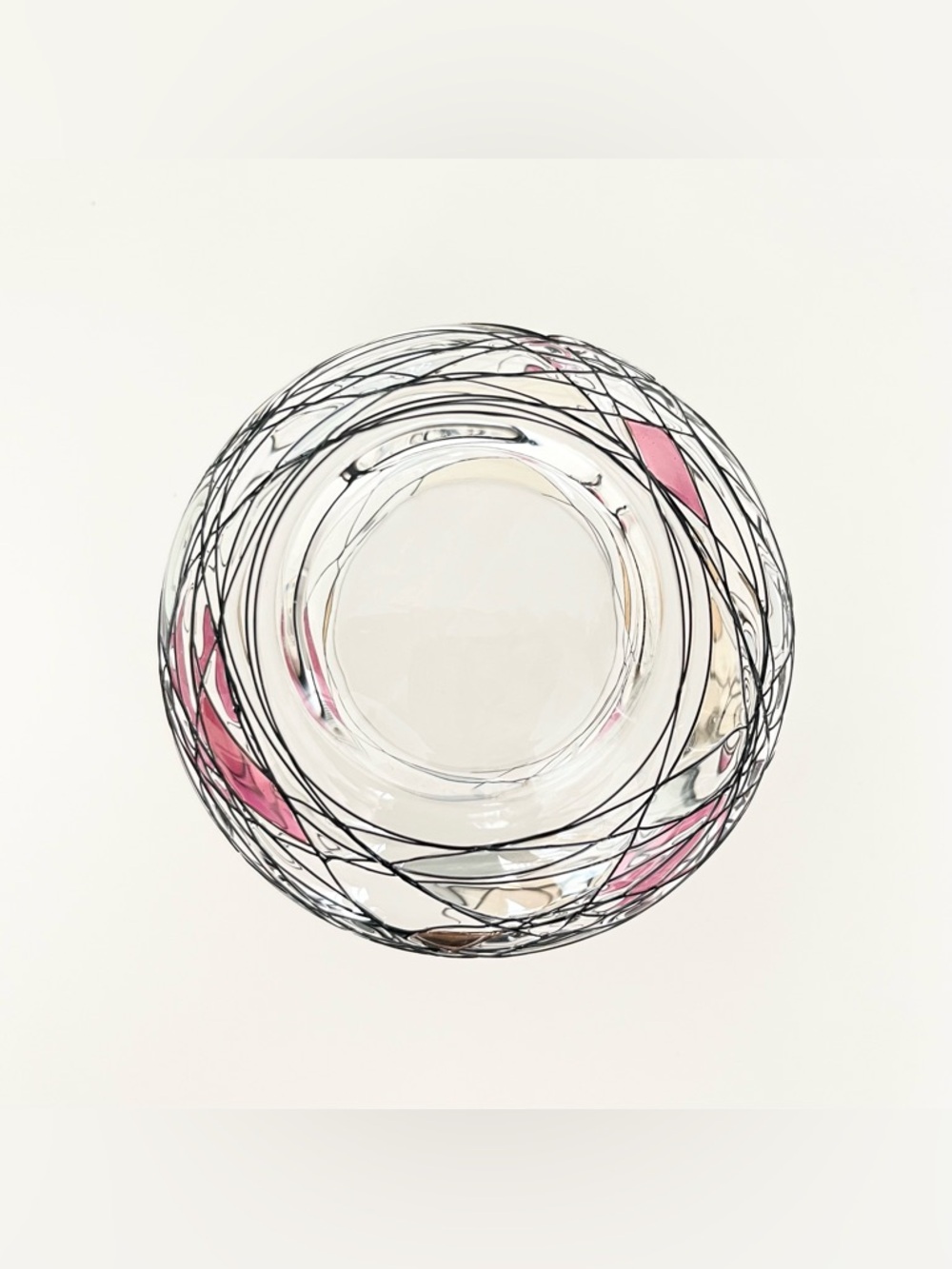 PartyLite Glass Tealight Candle Holder Tiffany Mondrian Inspired Delicate Art - Picture 7 of 7